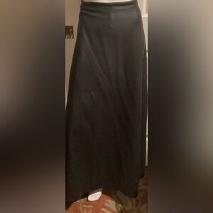 MAXI BLACK FAUX SKIRT